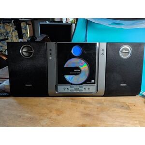 Philips MC235B 37 Micro Shelf Stereo System CD AM/FM Speakers Tested